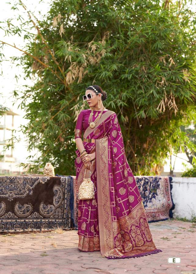 Shangrila Gulmohar Silk 6 Heavy Silk Designer Festive Wear Saree Collection